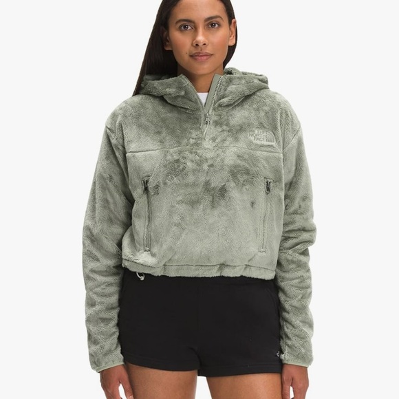 THE NORTH FACE Women's Osito ¼ Zip Hoodie - tea green - Picture 1 of 6